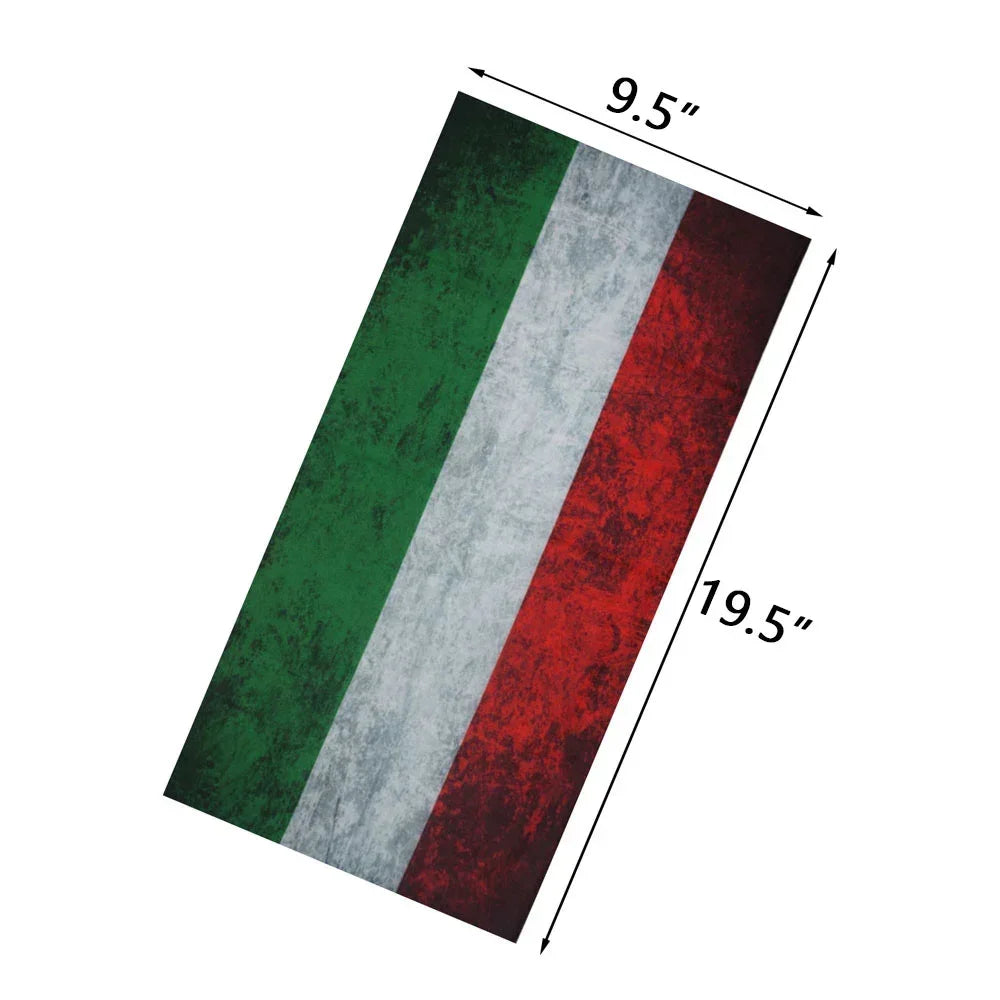 World Football Fans National Flag Face Bandanas Spain France Korea Mexico Germany Seamless Neck Gaiter Men Women Headwear Scarf