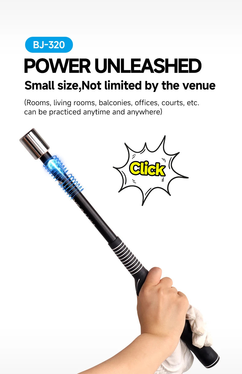 Golf Mini Impact Bat; Golf Physical Acoustics Trainer; Quick Swing Correction; Improve Accuracy of Ball Strike