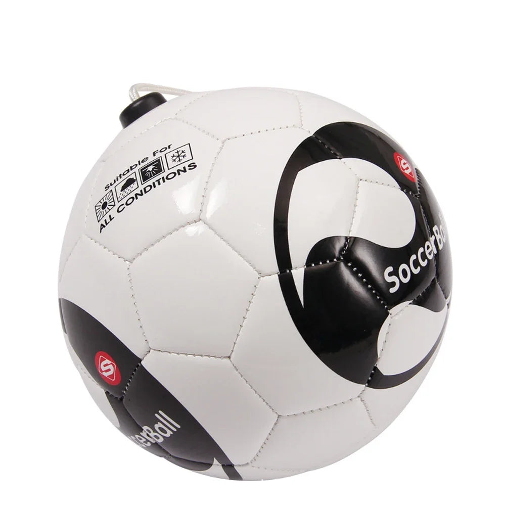 Football Training Ball Kick Soccer Ball Practice Belt TPU Size 2 Football Rope Touch Solo Kickwith String Beginner Trainer Parts