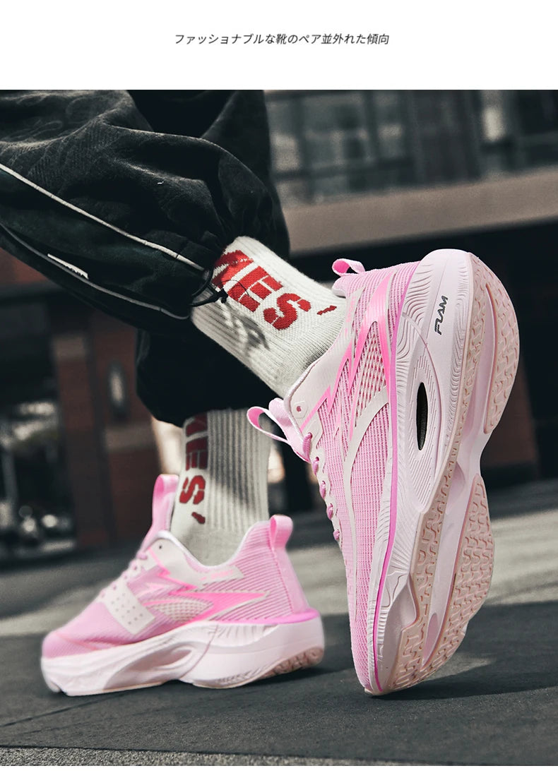 Men's Sneakers Anti-slip Cushioned Comfortable Racing Training Running Shoes Mesh Tennis Shoes Casual for Women