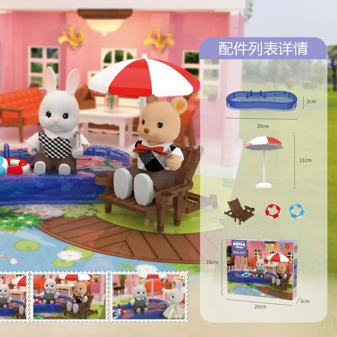 miniature items dollhouse furniture accessories living room bedroom supermarket shopping games family interaction doll kids toys