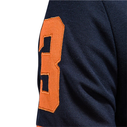 Men's Polo Shirt Embroidered Giraffe Cotton Blend Short Sleeve