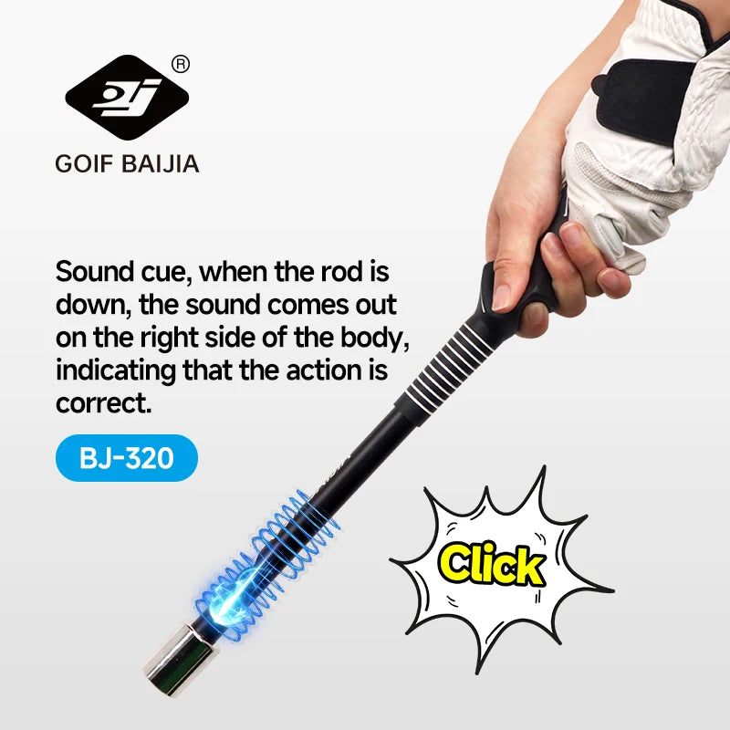 Golf Mini Impact Bat; Golf Physical Acoustics Trainer; Quick Swing Correction; Improve Accuracy of Ball Strike