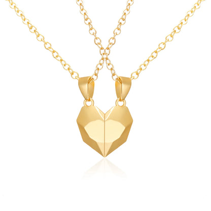 Heart ECG Pendant Necklace Stainless Steel And Zinc Alloy