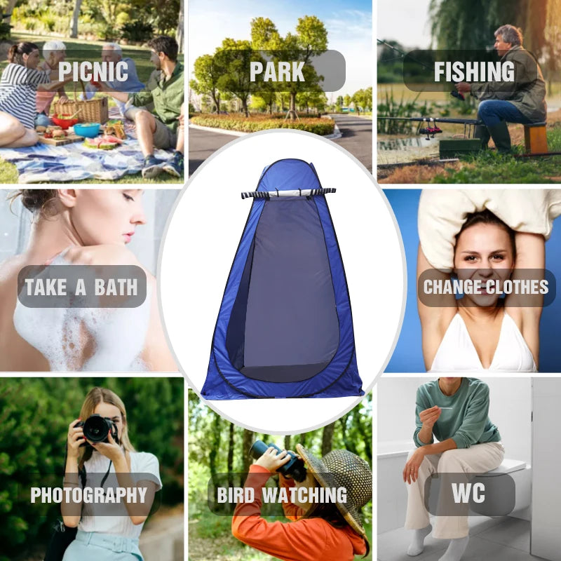 WESTTUNE Portable Pop-Up Camping Shower Tent Privacy Changing Fitting Room Tent Shelter Mobile Toilet Fishing Photography Tent