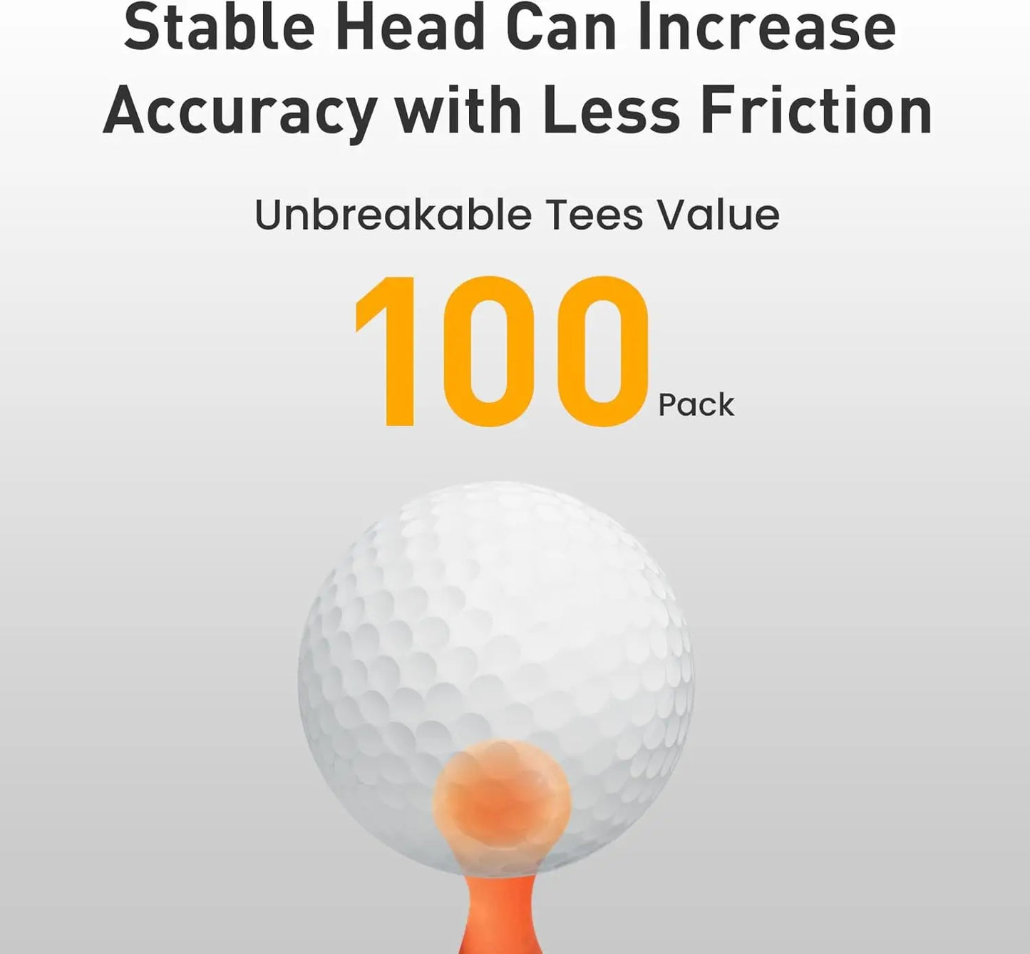 Plastic Golf Castle Tees Step Down Unbreakable Mixed or Same Height Value 50 Pcs, 2 3/4, 2 1/4, 2, 1 3/4, 1 1/2 Inch Length