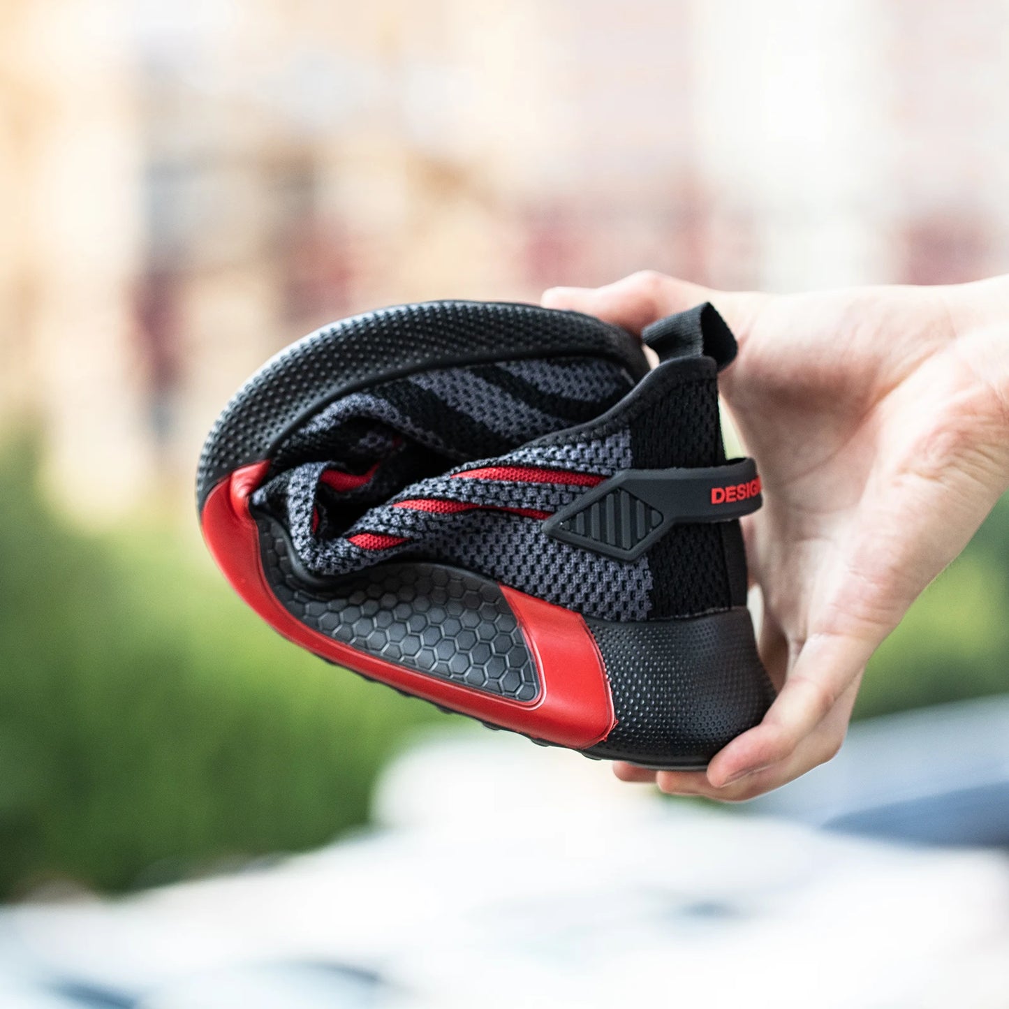 Work Safety Boots Ankle Height Anti Puncture Lace Up Men