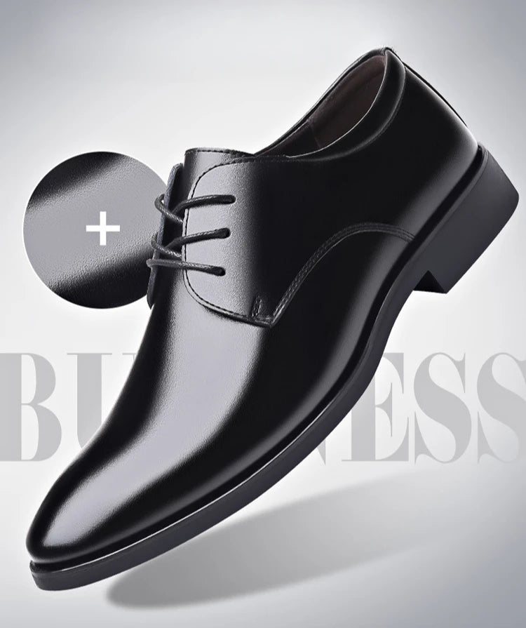 Men's Leather Business Shoes Non Slip Soft Sole Formal Casual Footwear