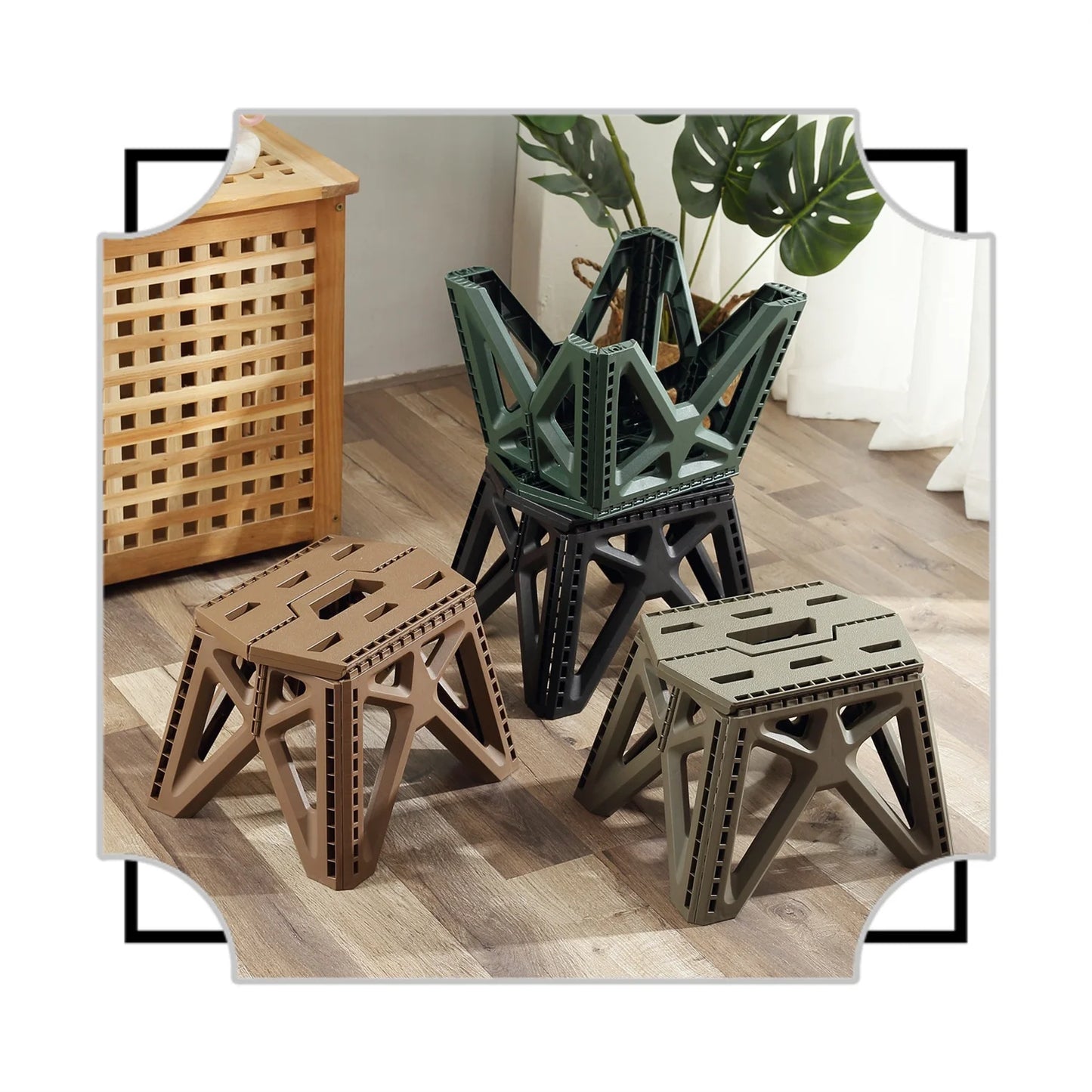 Outdoor Small Stool Portable Folding Stool High Load Bearing Durable Small Chair Fishing Stool Beach Stool Camping Stool