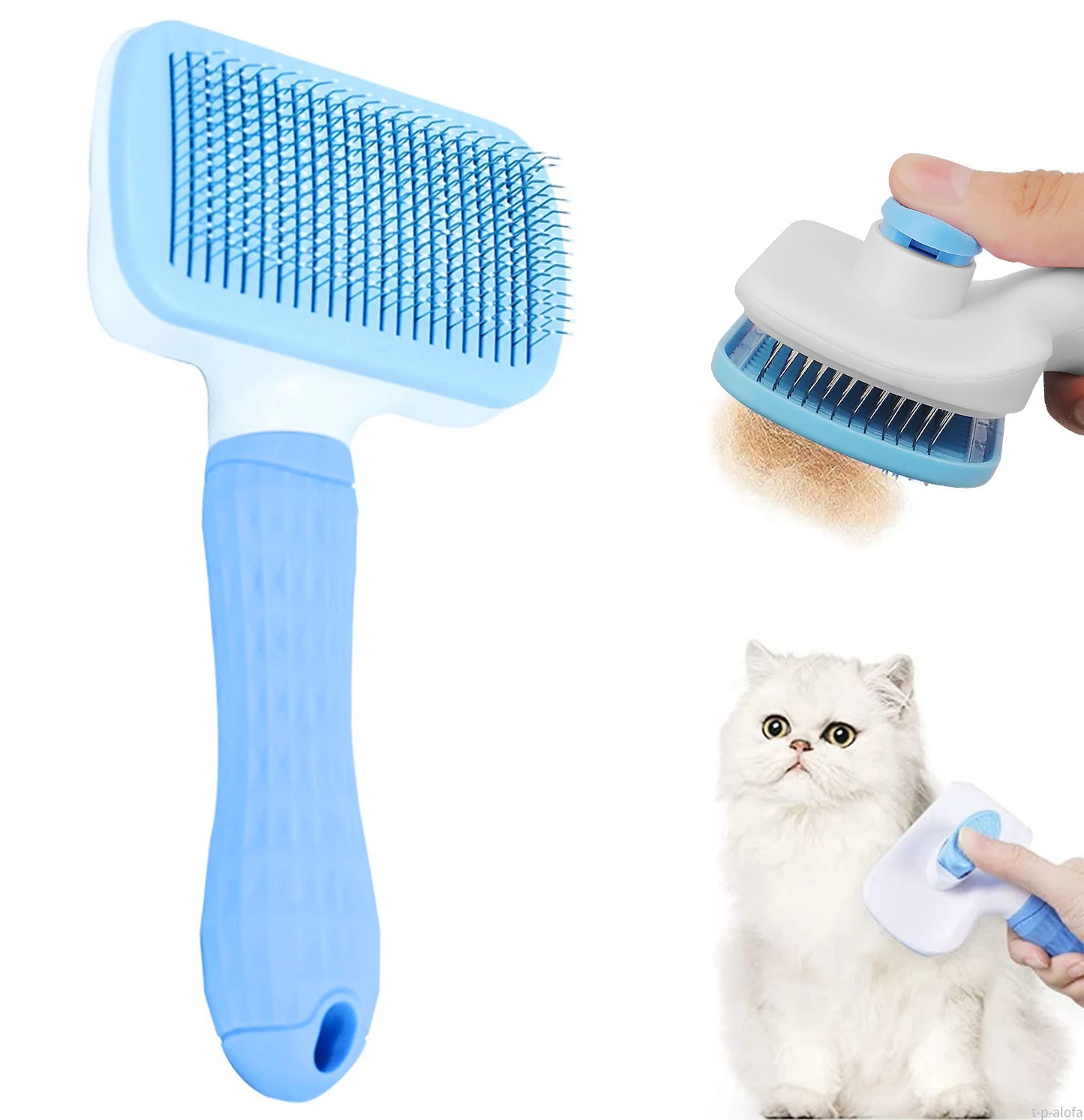 Dog Hair Remover Brush – Pet Grooming & Cleaning Comb for Long Hair Dogs and Cats