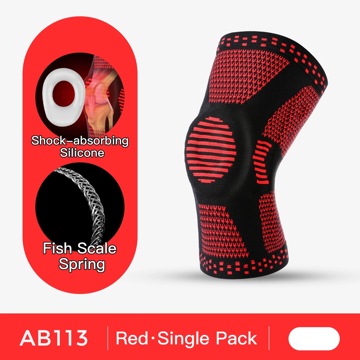 1PC Orthopedic Knee Pad Knee Brace Support Joint Pain Relif Patella Protector Adjustable Sport Kneepad Guard Meniscus Ligament