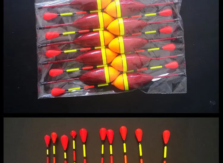 Fishing Floats Set 10 Pieces Plastic Float Buoy Bobber