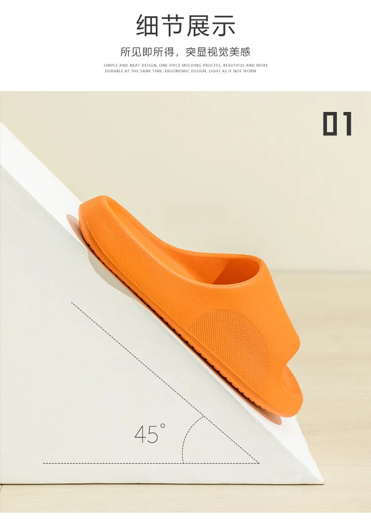 Big Size 47 48 50 Men Summer Slippers Indoor EVA Women Slipper Sandals Bathroom Flip Flops Bedroom Flat Slides