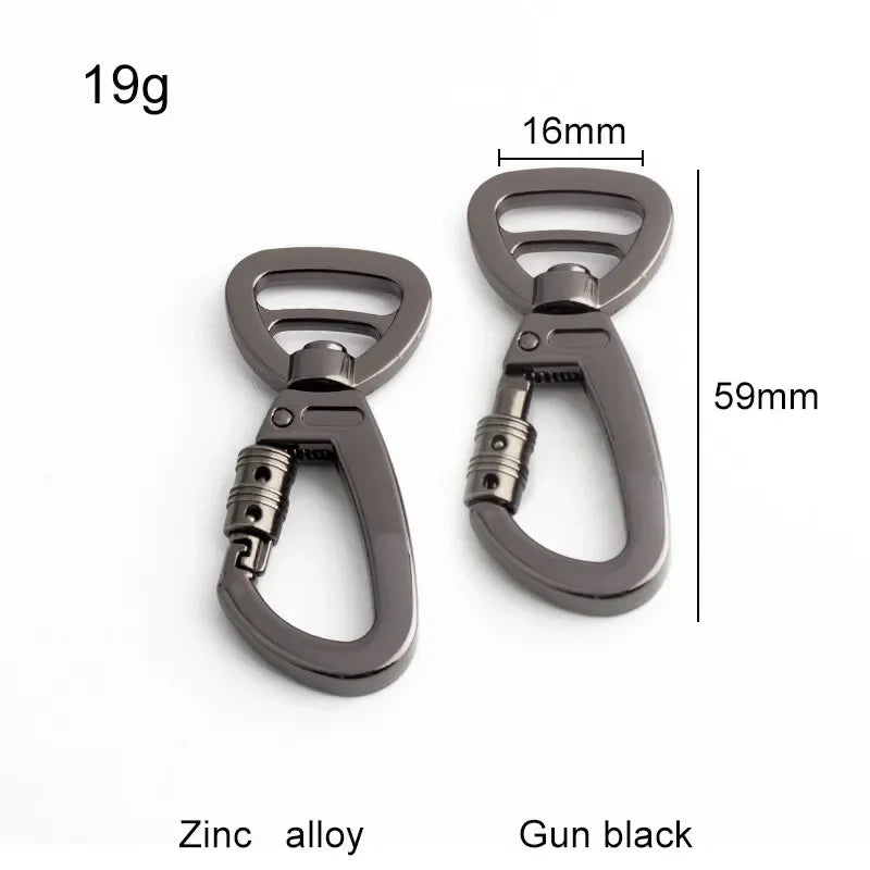 Dog Leash Clip Pets Carabiner Auto Locking Carabiner With Swivel Rotating Ring For Outdoor Keychain Pet Leash Hook Accessories