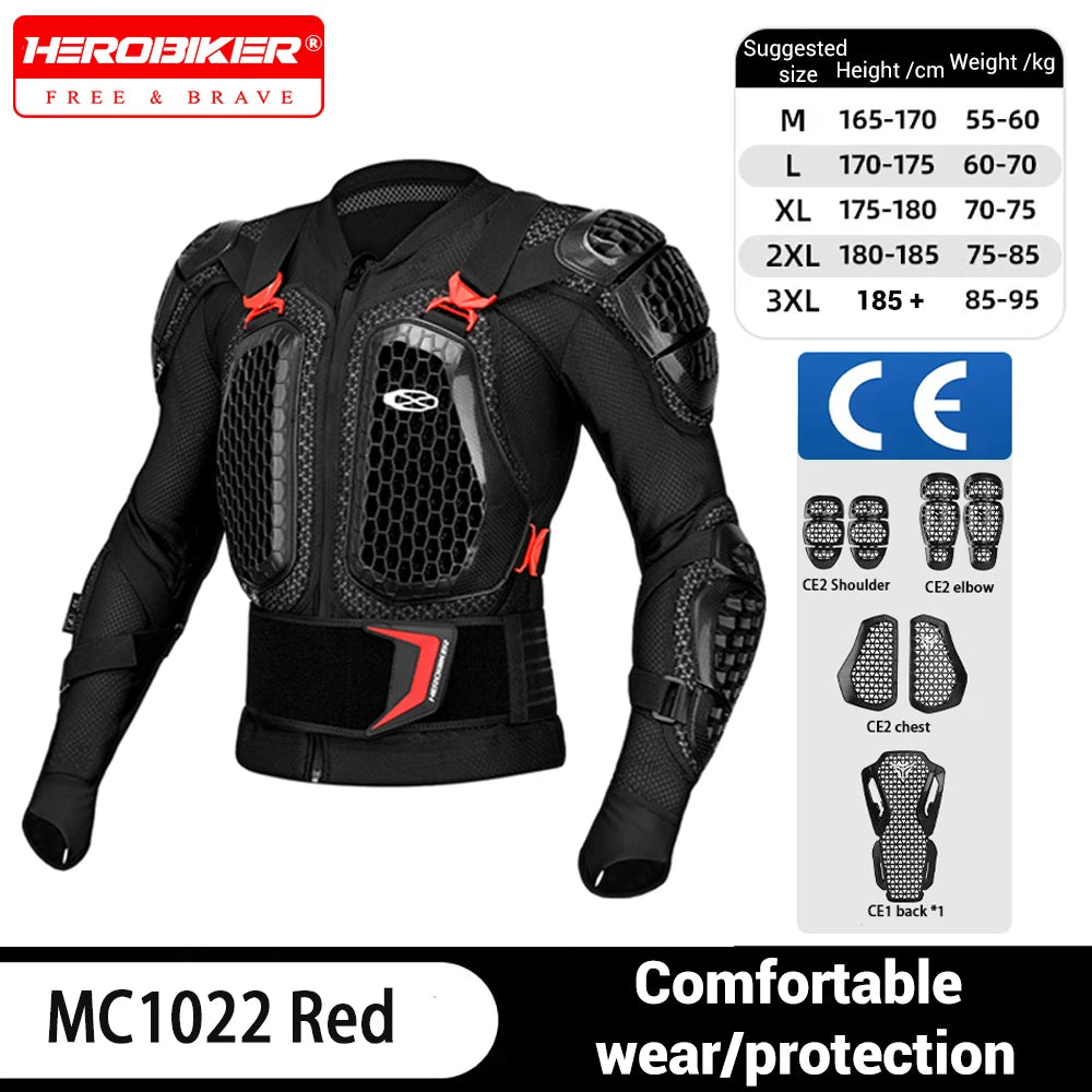 Motorcycle Jacket Men Women Armor Jacket Motorbike Body Protective Motocross Racing Jacket CE Certified Riding Protective Gear