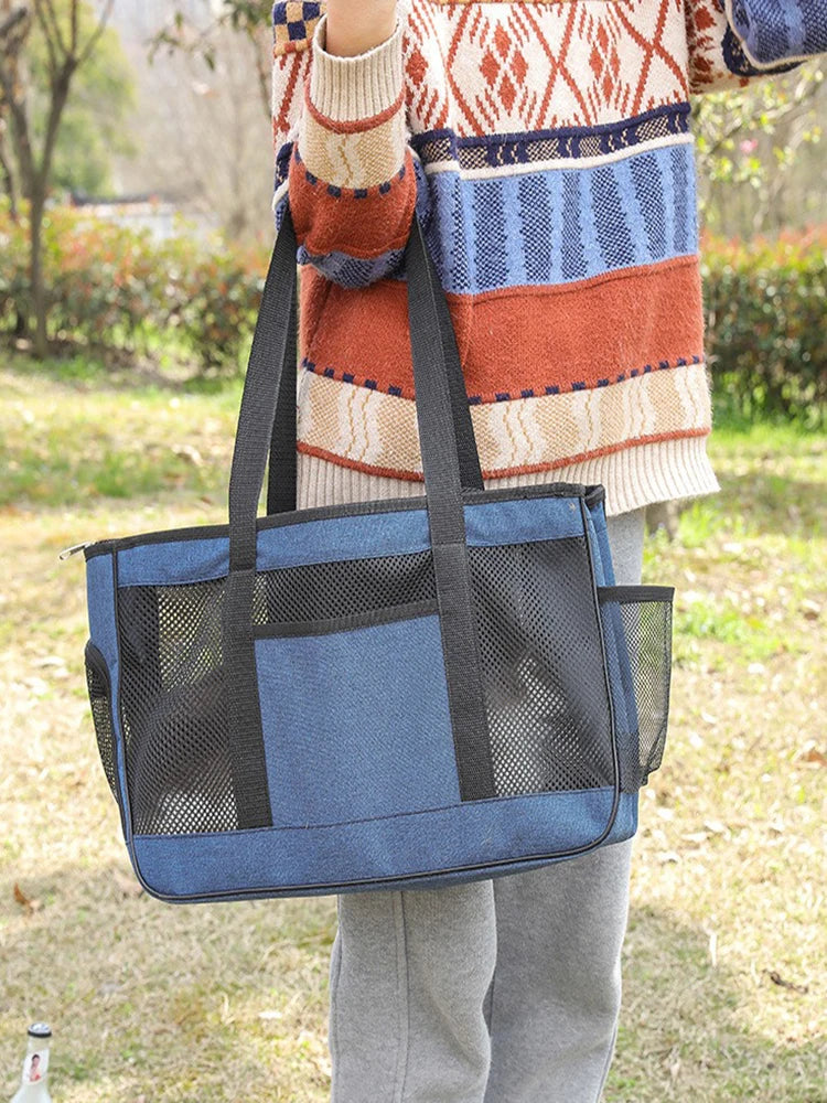 Dog Carrier Bag Soft Side Backpack Cat Pet Carriers Dog Travel Bags Airline Approved Transport For Small Dogs Cats Outgoing