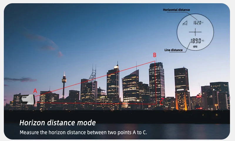 1200m Golf Laser Rangefinder Rechargeable 650m Slope Adjusted Flag-Lock Vibration Laser Distance Meter Telescope Hunting