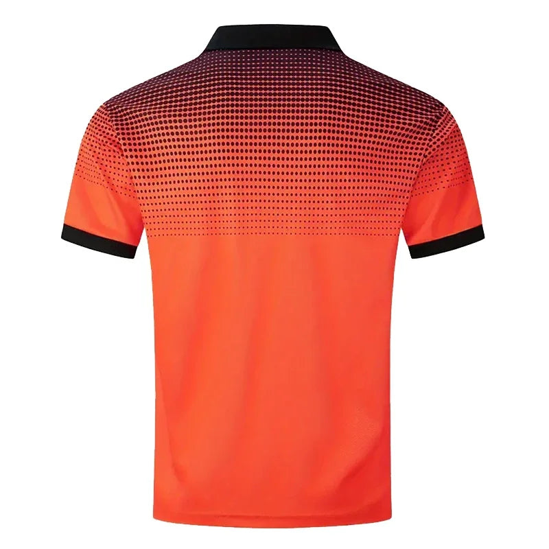 Men Summer Fashion Slim Fit Sport Short Sleeve 100% Polyester Polo Shirt Fake Pocket Decoration Casual Sport Golf Polo Shirt