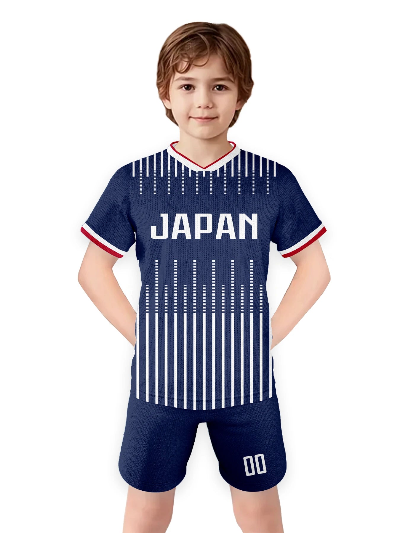 Japan Custom Soccer Jersey Kit for Kids Personalized Football Uniform with Name Number Boys Girls Soccer Lovers Gifts 3-14Y