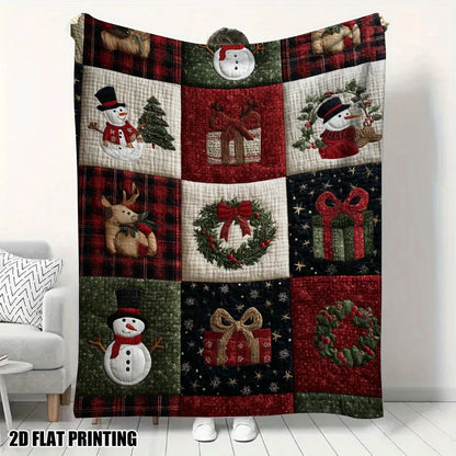 Christmas Throw Blanket, Polyester Flannel, 70x100cm or 100x130cm