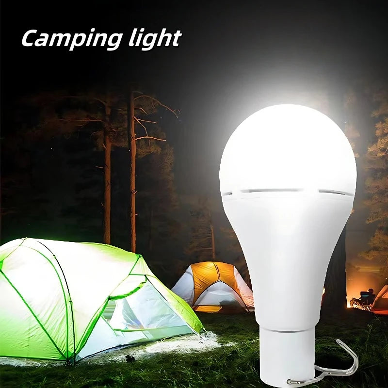 Solar-Powered Emergency LED Camping Light 7/9/12W With 1W Panel