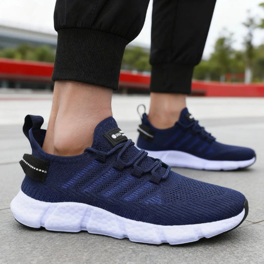 Running Shoes for Men Lightweight Soft Soled Mesh Breathable Lace Up Casual Shoes Outdoor Exercise Tenis Masculino Sneakers Men