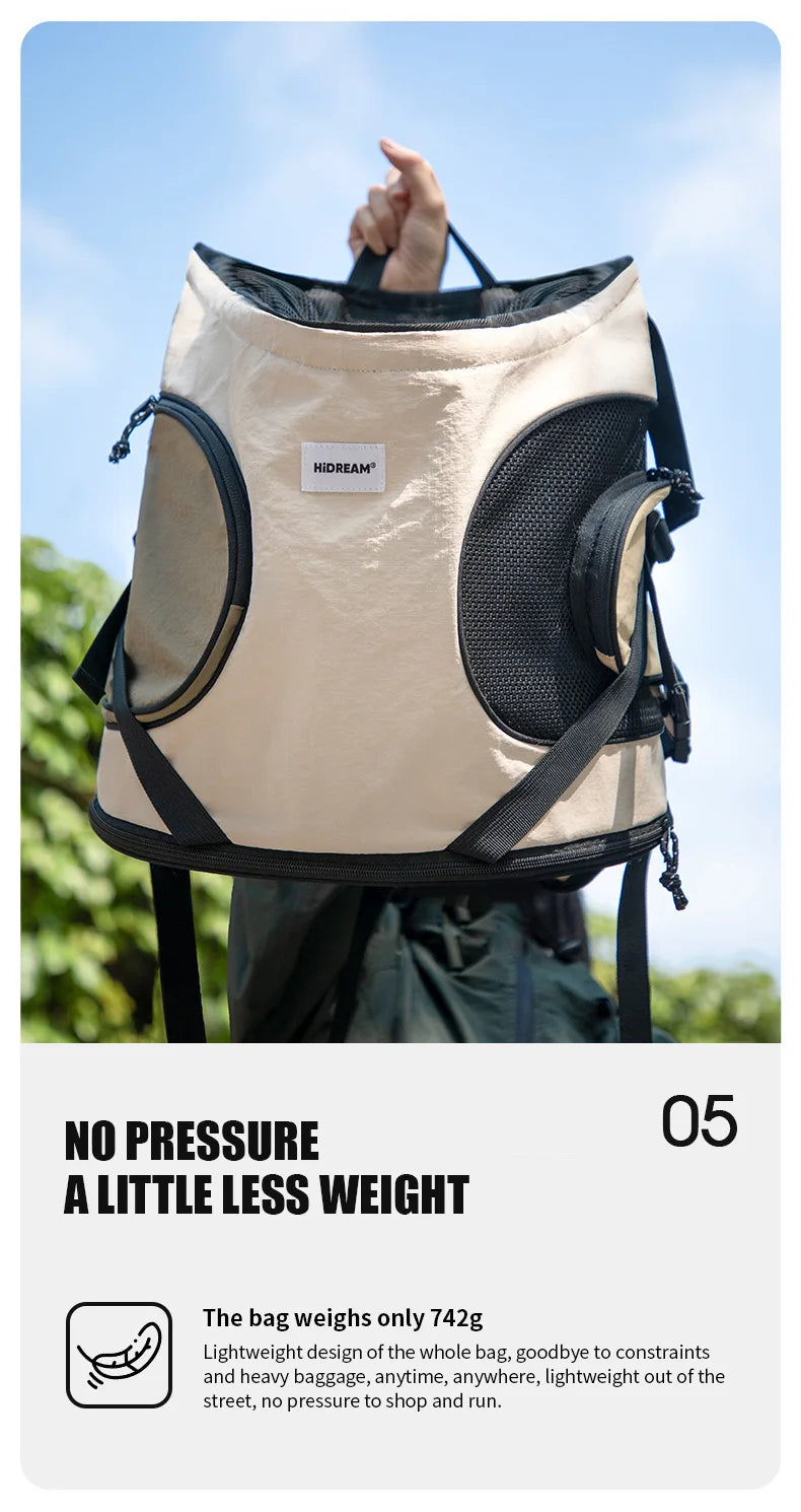 Pet Chest Backpack Front Carrying Tote Backpack Dogs and Cats Breathable Portable Outdoor Bag Shoulder Cat Bag