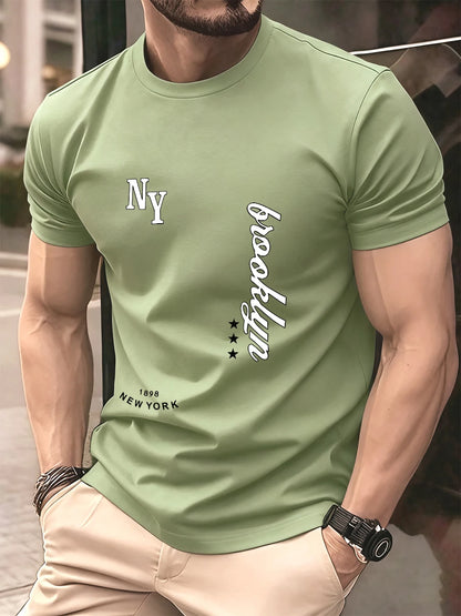Men's Cotton T-Shirt Short Sleeve O-Neck Oversized Fit