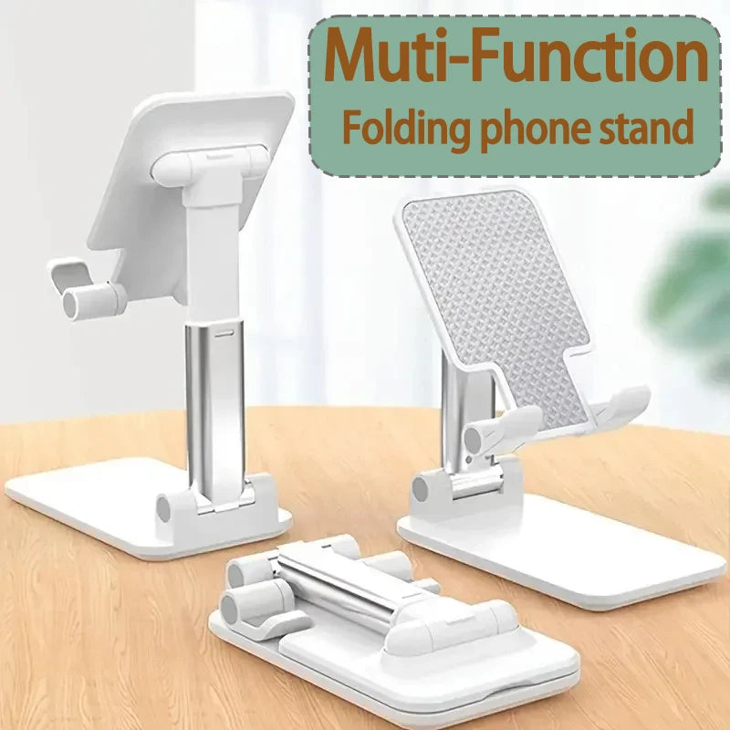 Foldable Desk Mobile Phone Holder Stand For IPhone IPad Xiaomi Adjustable Desktop Tablet Holder Universal Table Cell Phone Stand