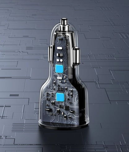 Car Charger USB C USB A PD QC 3 PPS 60W Fast Charge