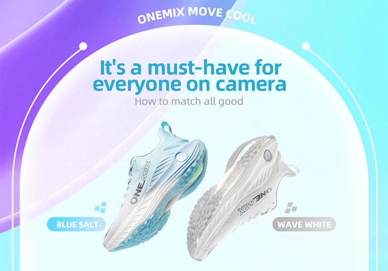 ONEMIX Casual Running Shoes Breathable Summer Jogging Shoes Men Lightweight Women Gym Shoes Outdoor Male Cushion Sports Shoes