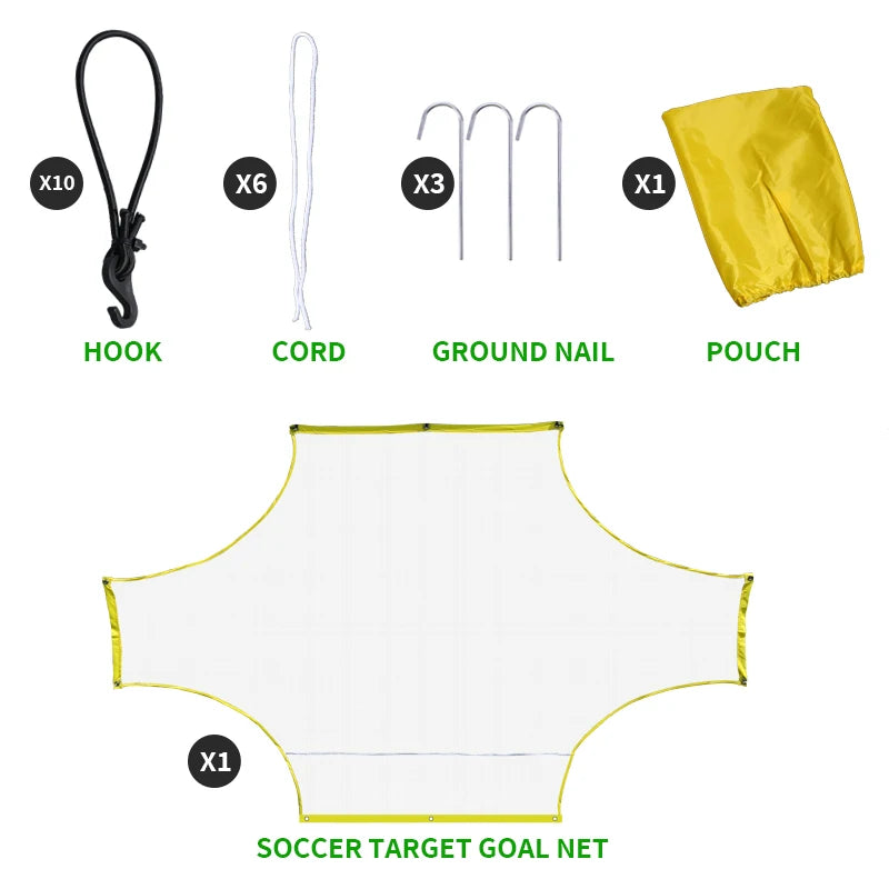 1PC 5People 7People 11People Soccer Practice Shooting Goal Net Portable Soccer Practice Goal Net Outdoor Goalkeeping Gate