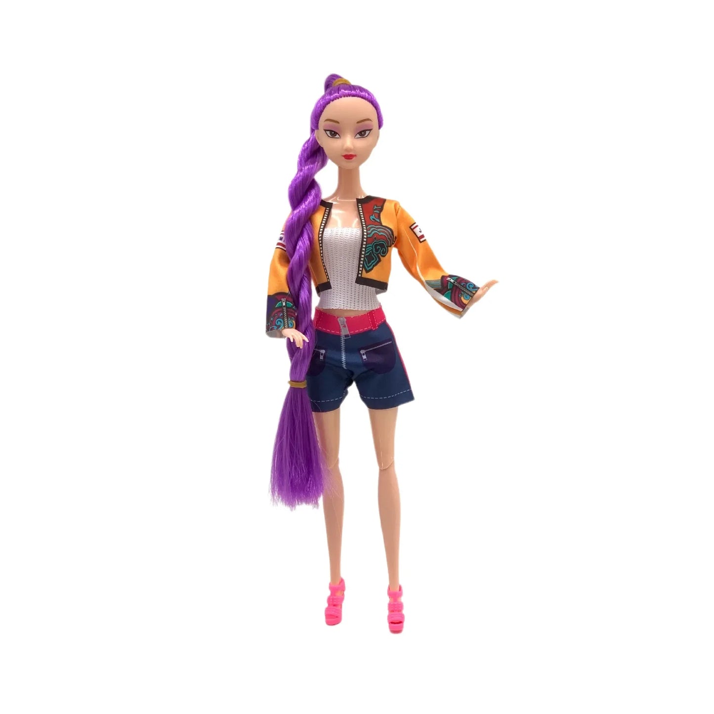 #@HOT Doll Toys Kpop Demon Hunters Action Figure Toy Rumi Mira Zoey Beautiful Princess Baby Girl Dolls Plastic DIY Toy for Girls