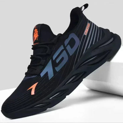 Men's Breathable Mesh Running Shoes Lace Up Sneakers