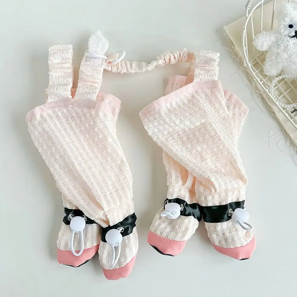 Full Leg Protection Pet Strolling Going Out Pants Adjustable Dust-proof Dog Four-Legged Pants Anti-Slip Dog Jumpsuit Shoes
