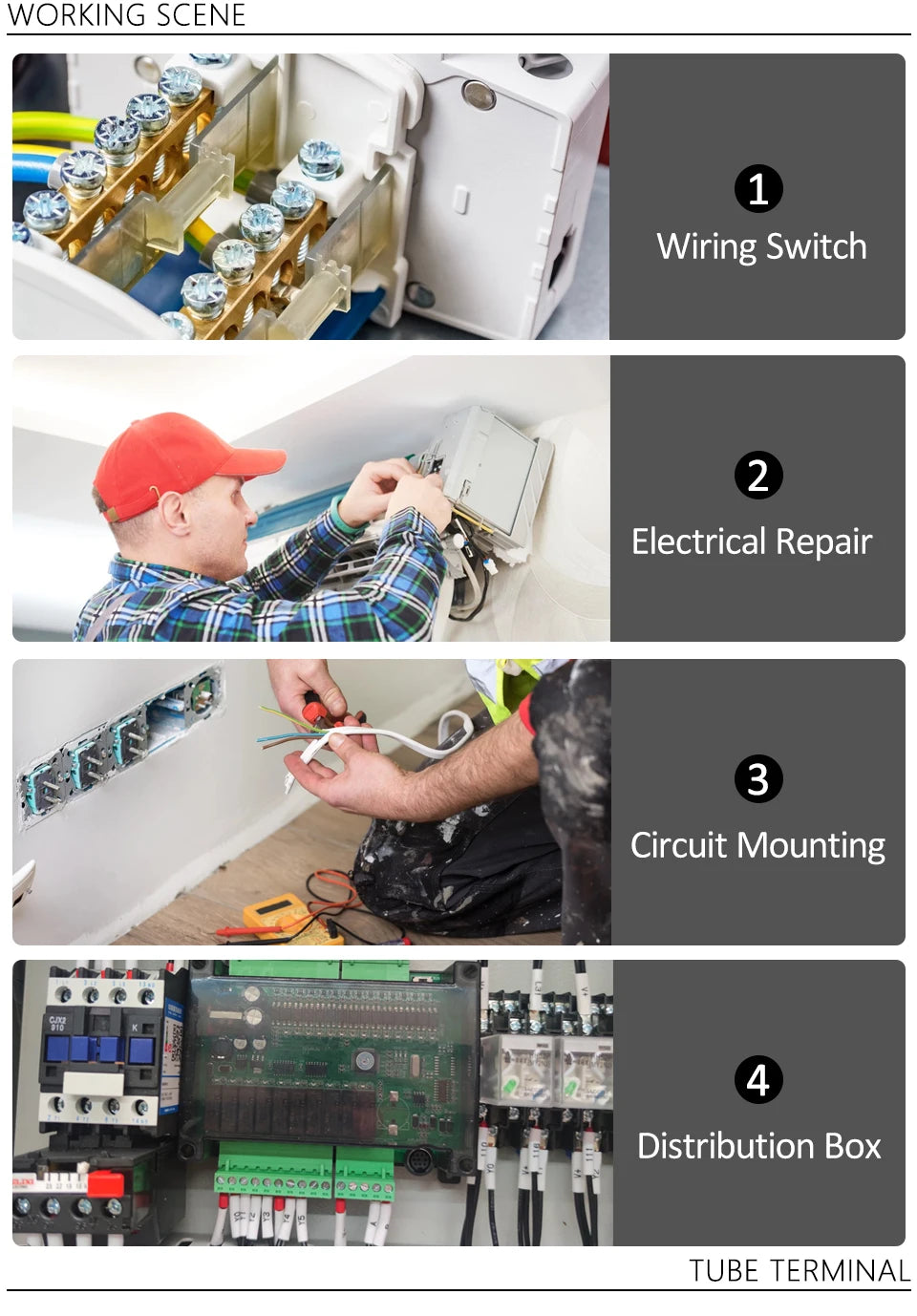 Crimping Pliers Ferrule Sleeves Tubular Terminal Tools HSC8 6-4A/6-6A/16-6E Wire Crimper Household Electrical Sets