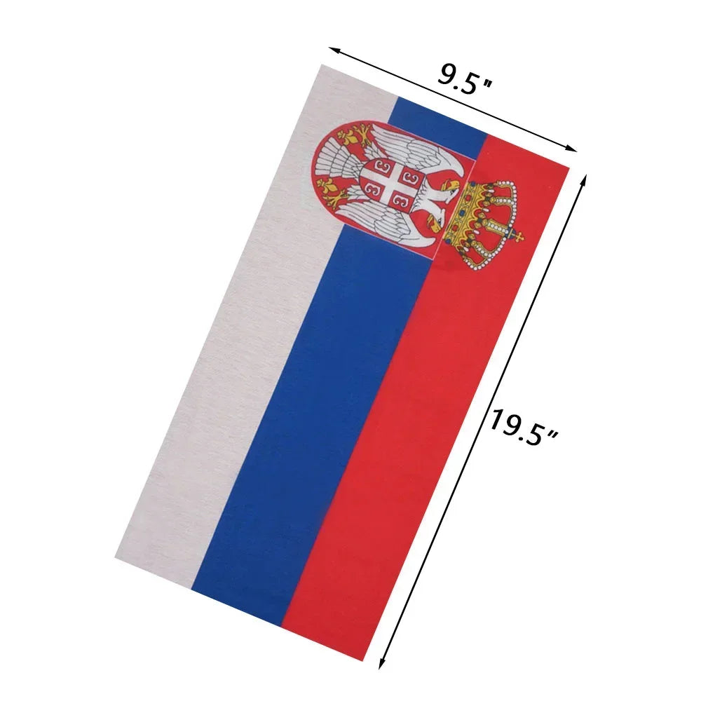 World Football Fans National Flag Face Bandanas Spain France Korea Mexico Germany Seamless Neck Gaiter Men Women Headwear Scarf