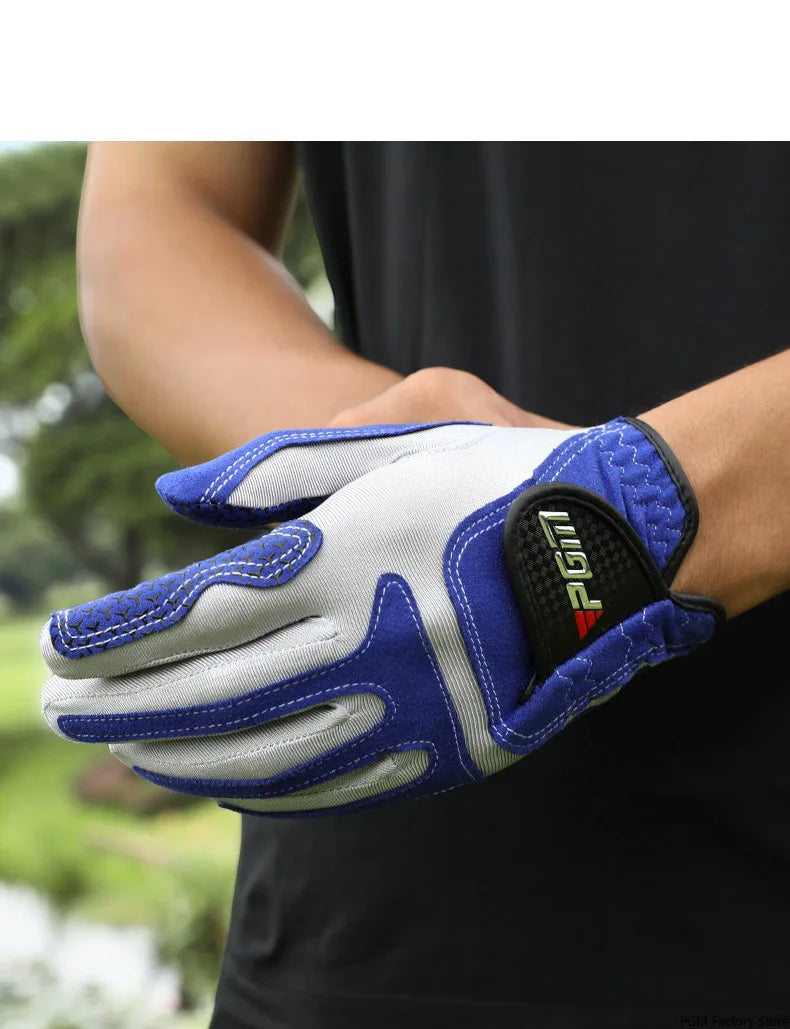 PGM Professional Golf Gloves Microfiber Cloth Fabric Breathable Non-Slip Club Swing Putting Training Glove ST037