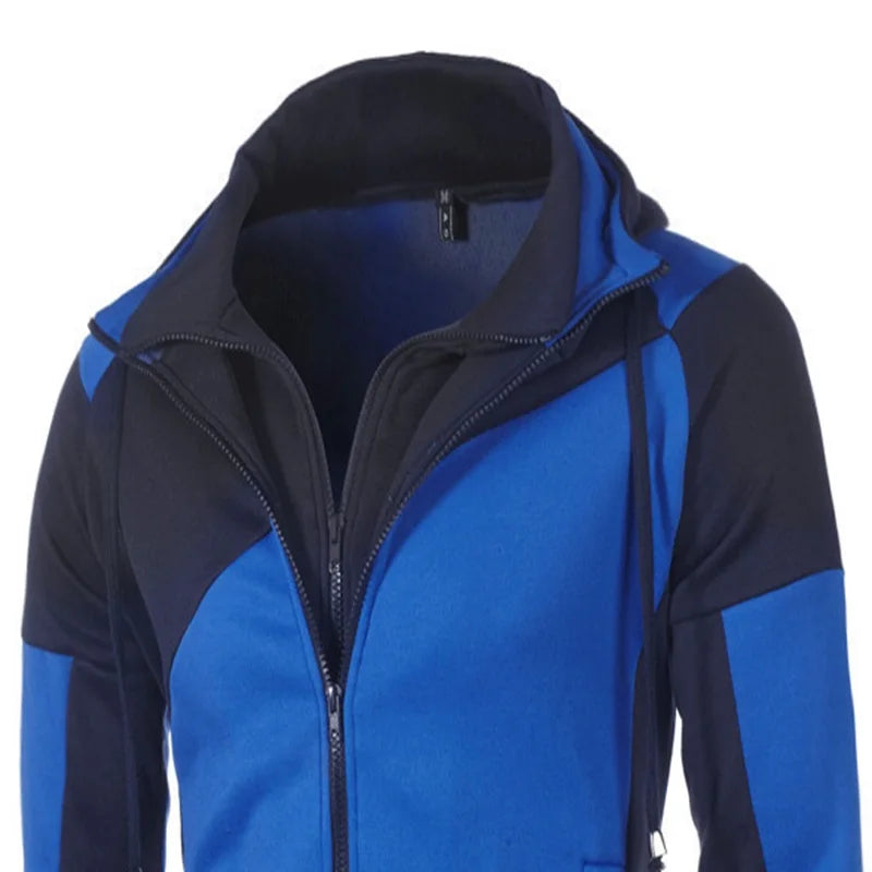 New high quality leisure sports men's hoodie zipper hooded coat multi-functional top sports jogging wear daily clothing