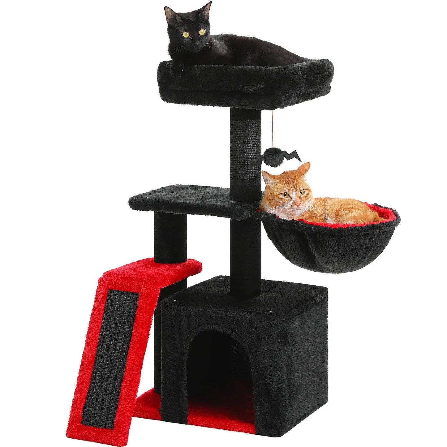 Indoor Cat Tree & Tower with Scratching Posts and Hammock – 2 Styles