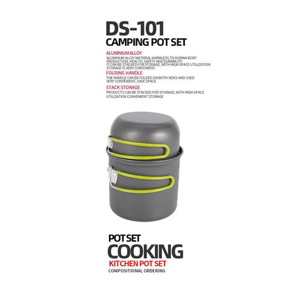 Ultralight Camping Pot Set 0.8L Aluminium Alloy 1-2 People