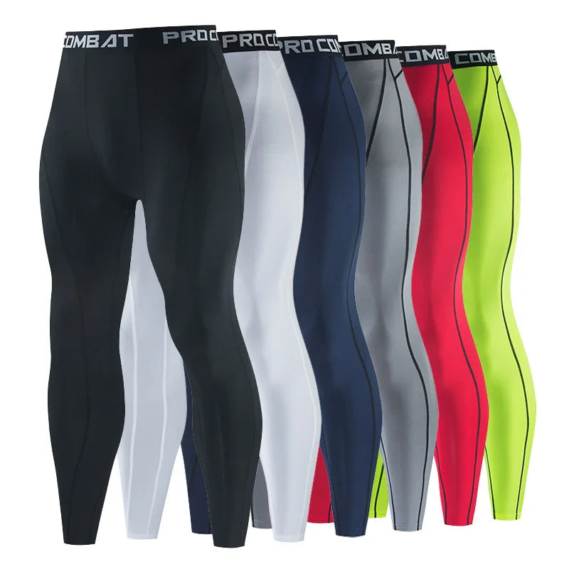 Compression Sports Pants Running Leggings Men Sportswear Quick Dry Gym Fitness Tights Workout Training Jogging Sports Trousers