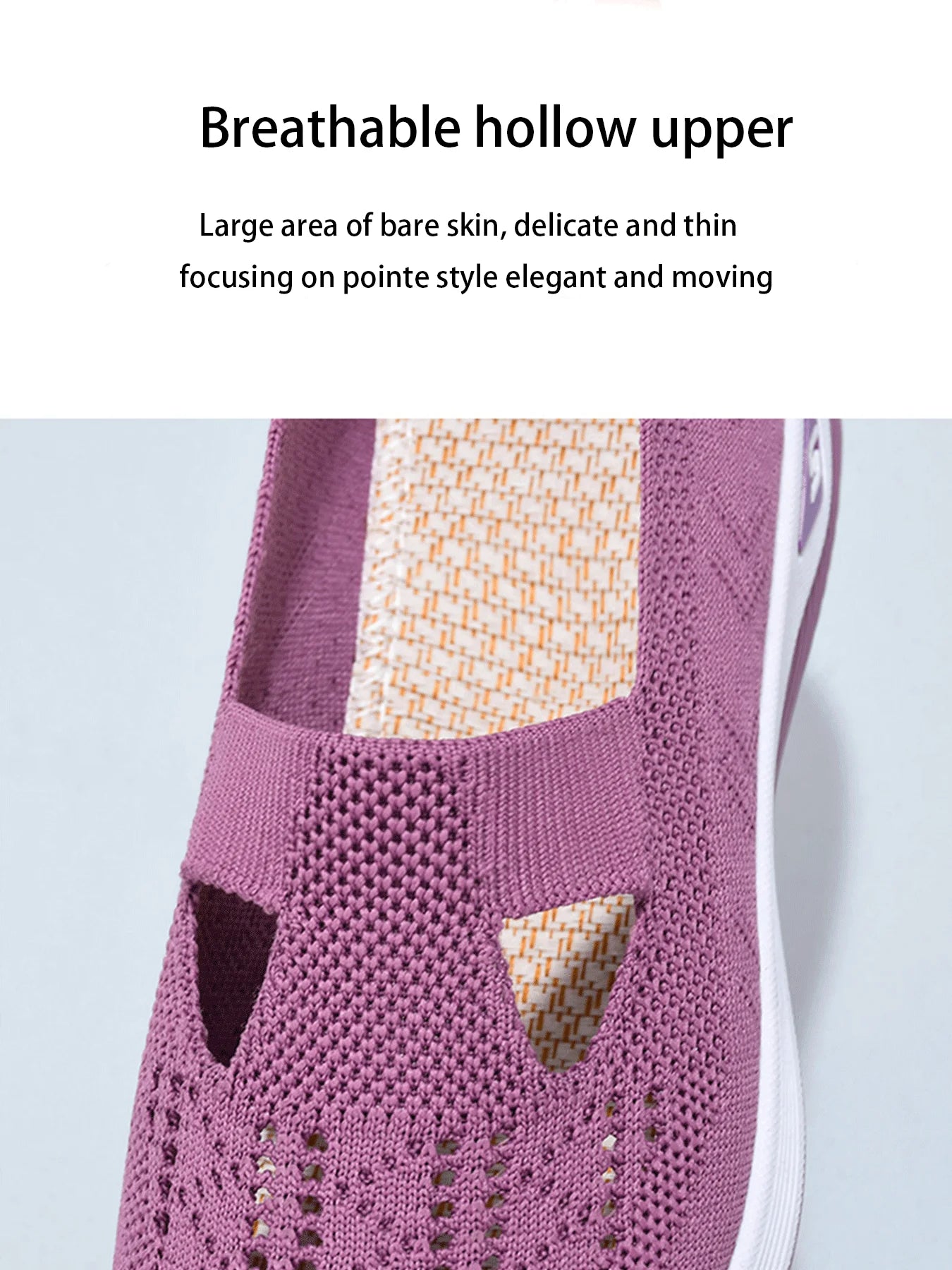 Women's shoes Solid Color Breathable Sneakers, casual sneaker women's summer sneakers, Low-top Knitted Casual Shoes Mom Shoes