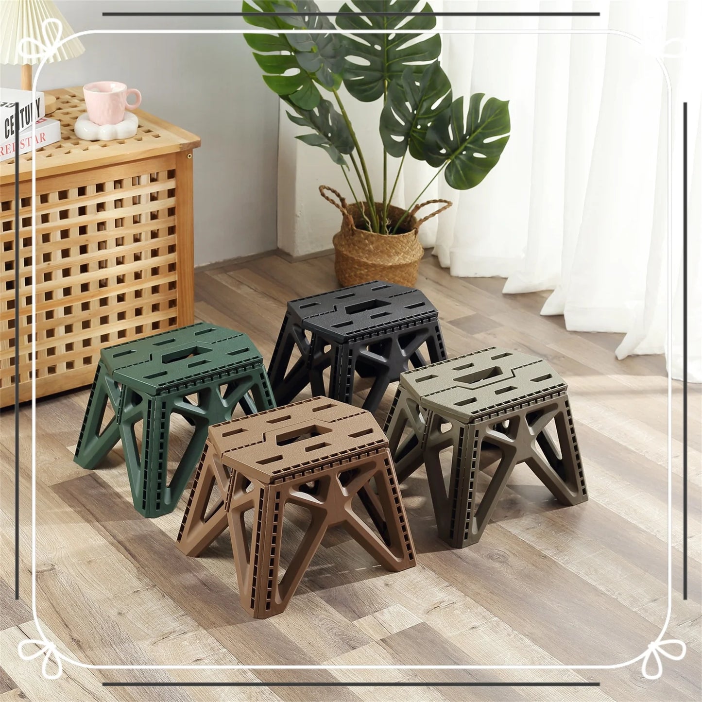 Outdoor Small Stool Portable Folding Stool High Load Bearing Durable Small Chair Fishing Stool Beach Stool Camping Stool