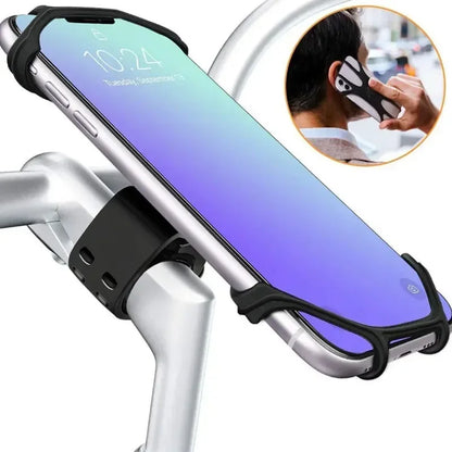 360 Rotatable Phone Holder Hitch Mounted for Bicycle and Motorcycle Silicone