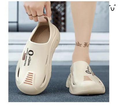 Mens Summer Beach Flip Flops EVA Sole Outdoor Casual