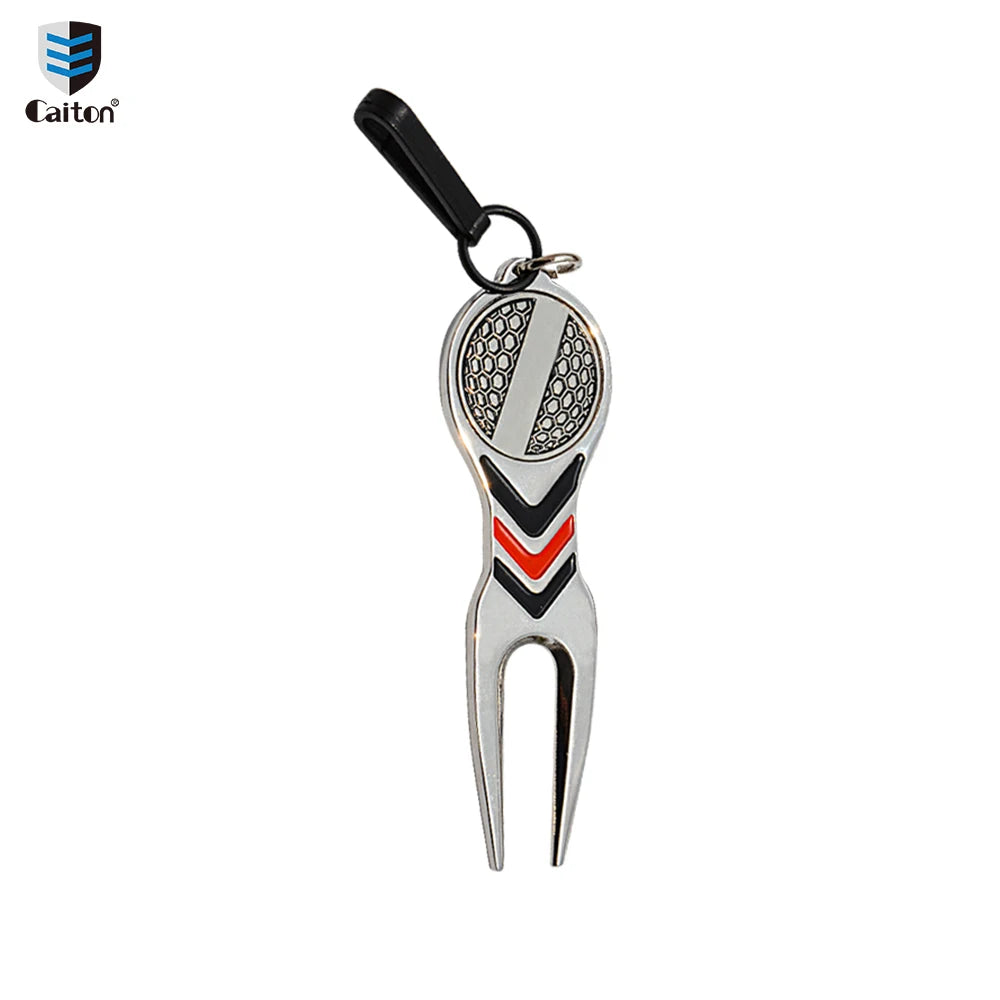 Caiton High Quality Golf Divot Repair Tool, Aluminum Alloy Material& Detachable Golf Ball Marker