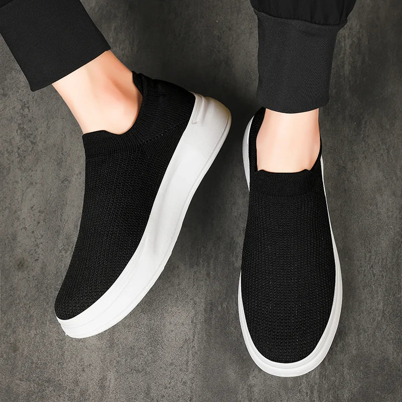 Mesh Breathable Walking Shoes Cotton Casual Sneakers