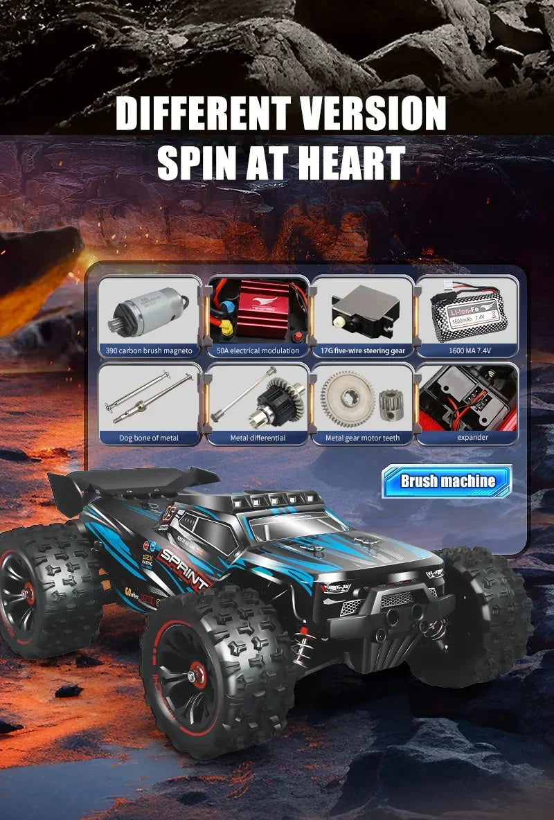 1:16 WLtoys 9522pro Professional Racing Car 85 Km/h 4WD Brushless Remote Control Vehicle Road-Off-Road Drifting Type Rc CarGift