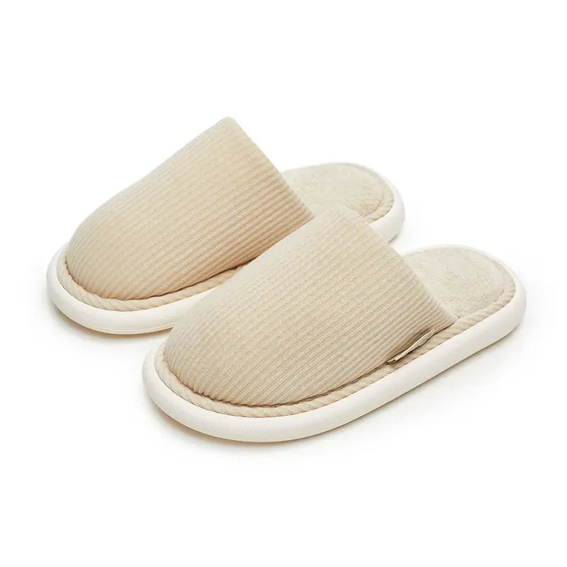 Winter Plush Indoor Slippers Non Slip Flats Home Shoes